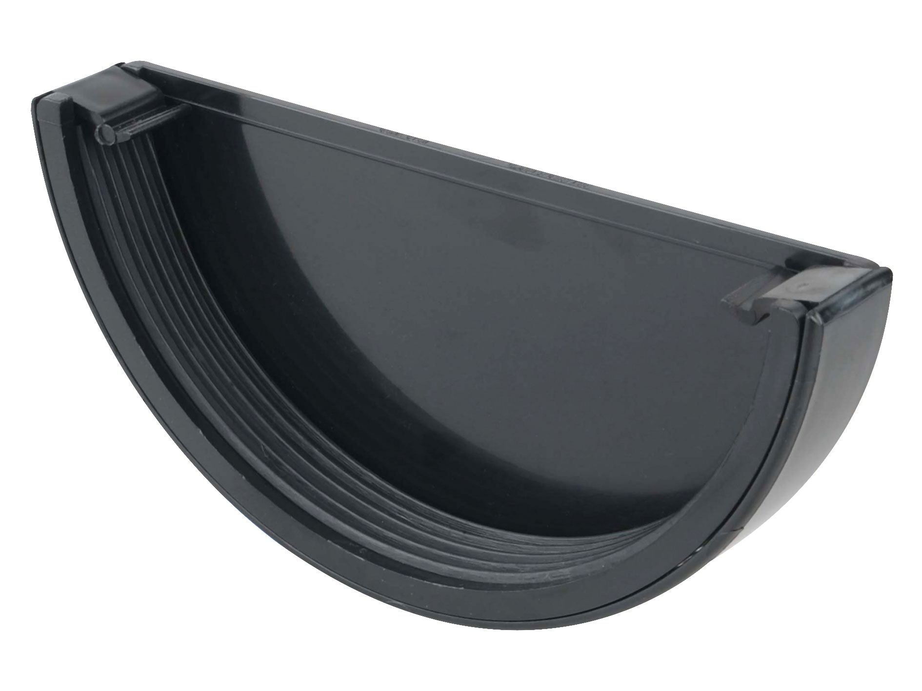Image of Wavin Osma Roofline Stopend External 150mm Black