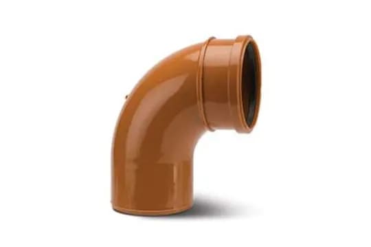 Image of 110mm 87.5 Degree Single Socket Short Radius Bend
