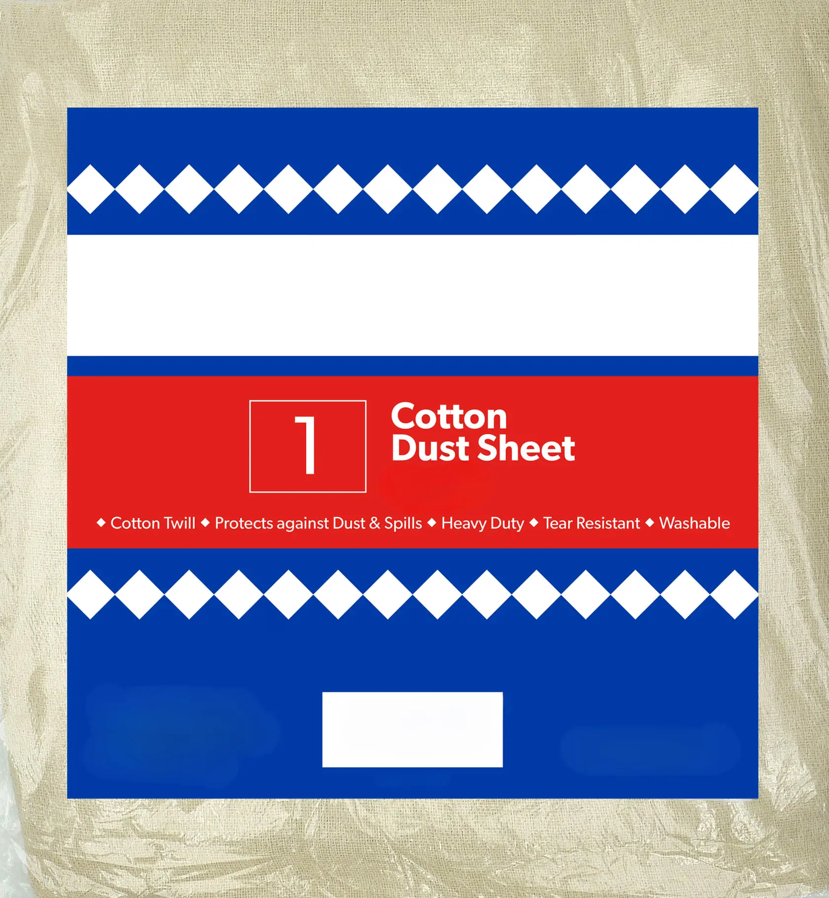 Product image for 12ft x 9ft Cotton Dust Sheet