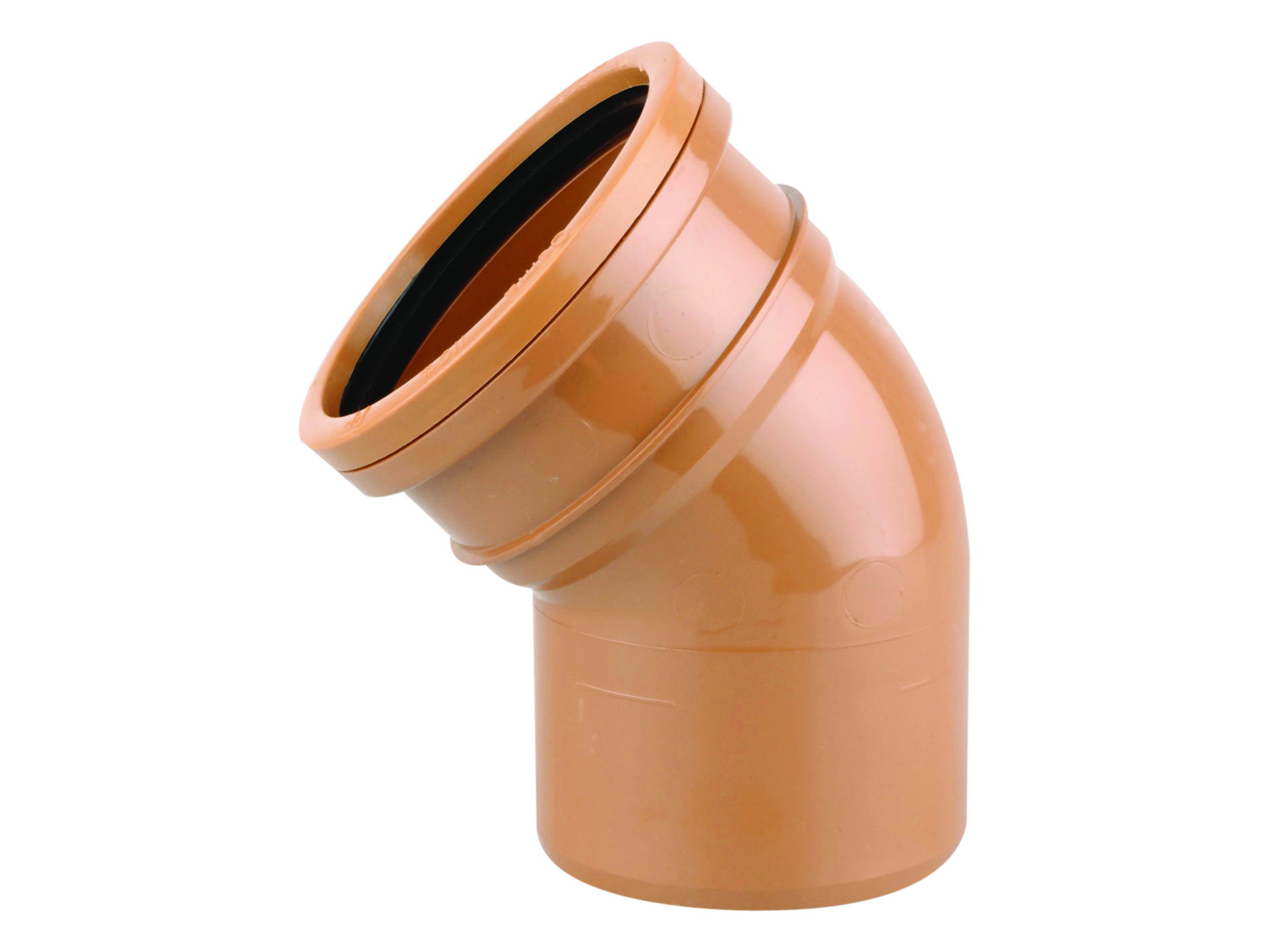 Product image for Osmadrain Single Socket Short Radius Bend 45° 160mm 6D163
