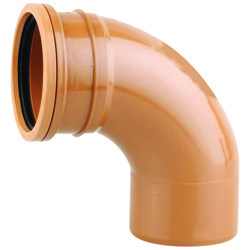 Product image for Osmadrain Single Socket Short Radius Bend 87.5° 160mm 6D161