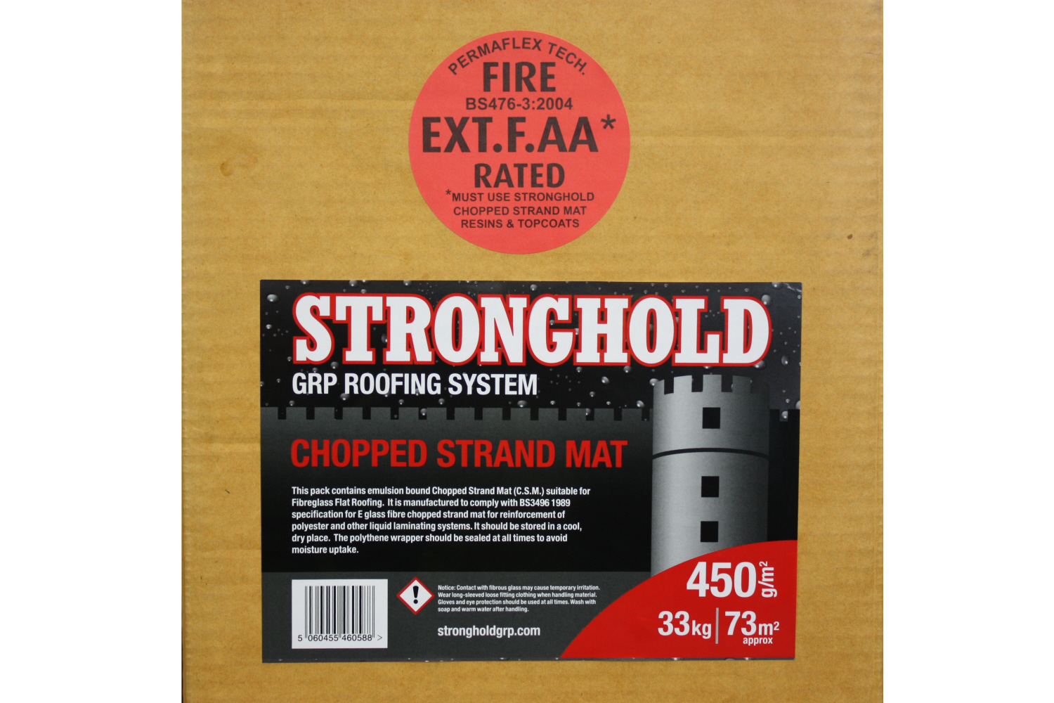 Product image for Stronghold Grp Fibreglass 450 Gram Matting 33kg Box