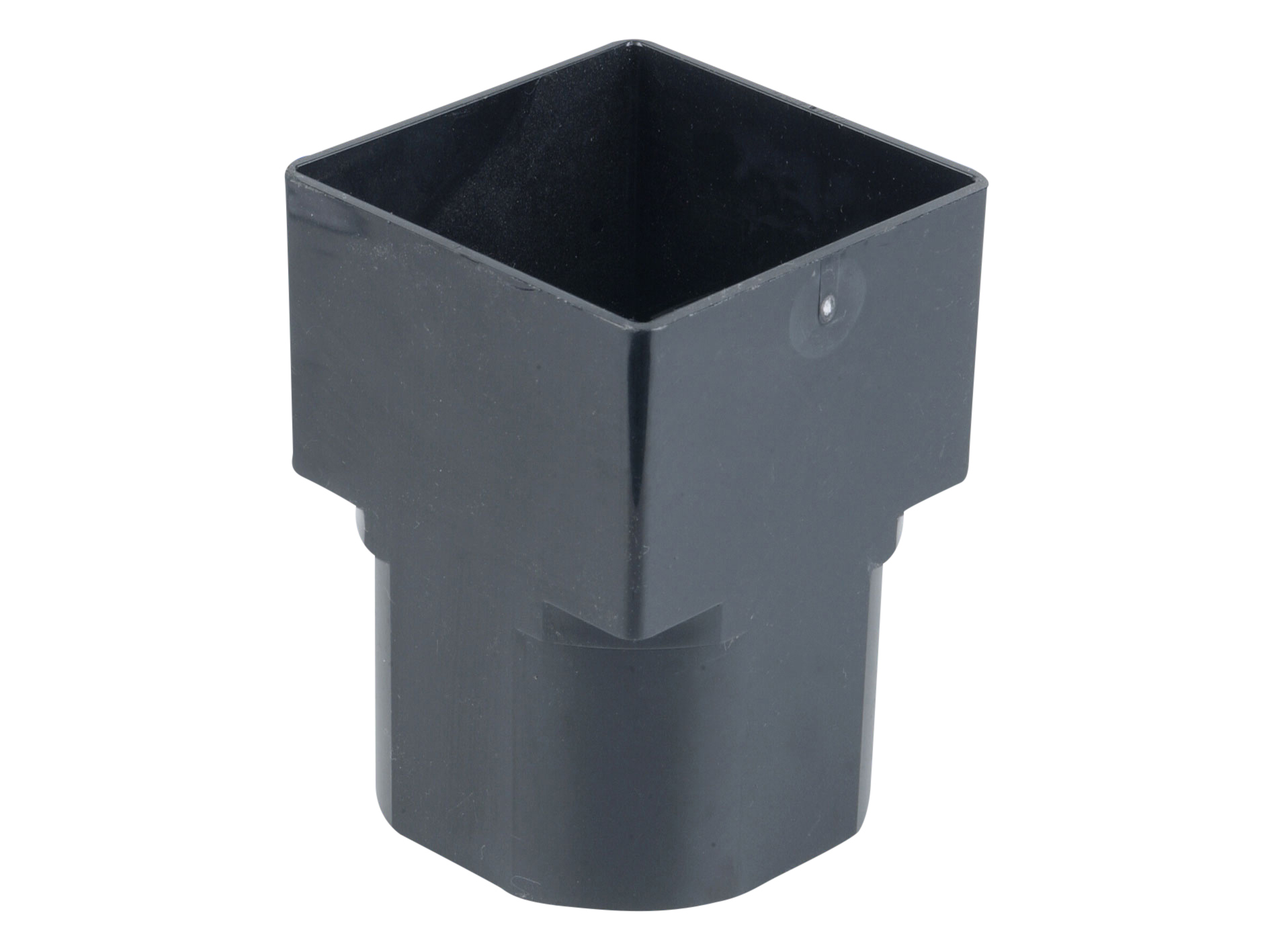Product image for Osma Squareline 4T836 Drain Adaptor Square To Round 61mm Black
