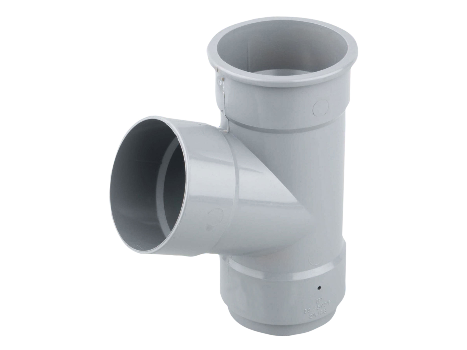 Product image for Wavin Osma Roundline Pipe Branch 67.5° 68mm Grey