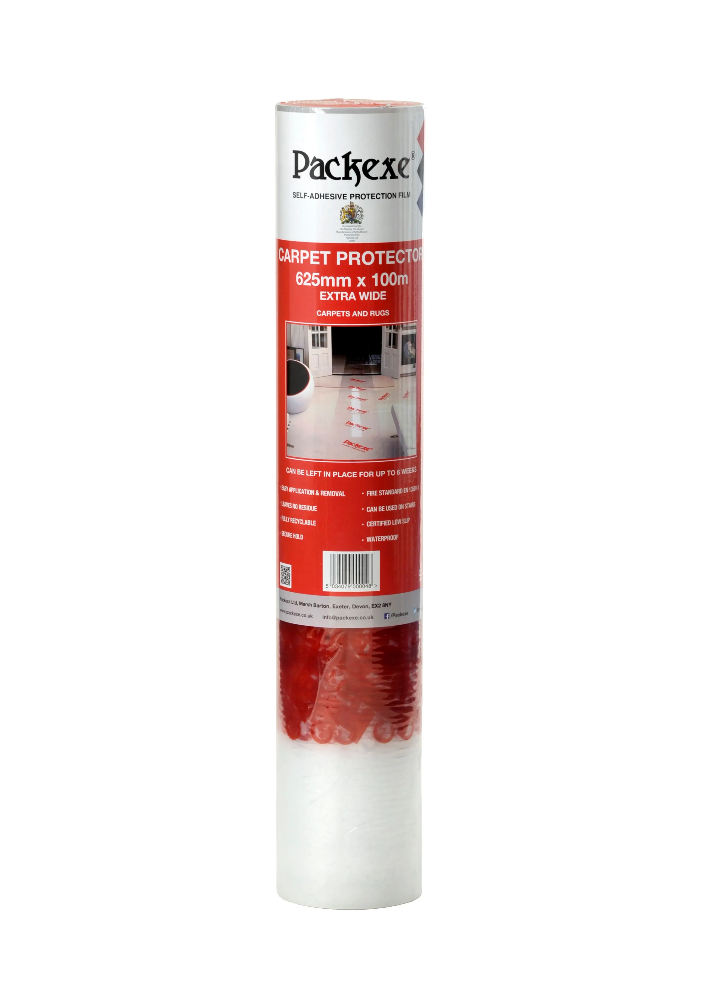 Product image for Packexe Carpet Protection Film 625mm X 100m