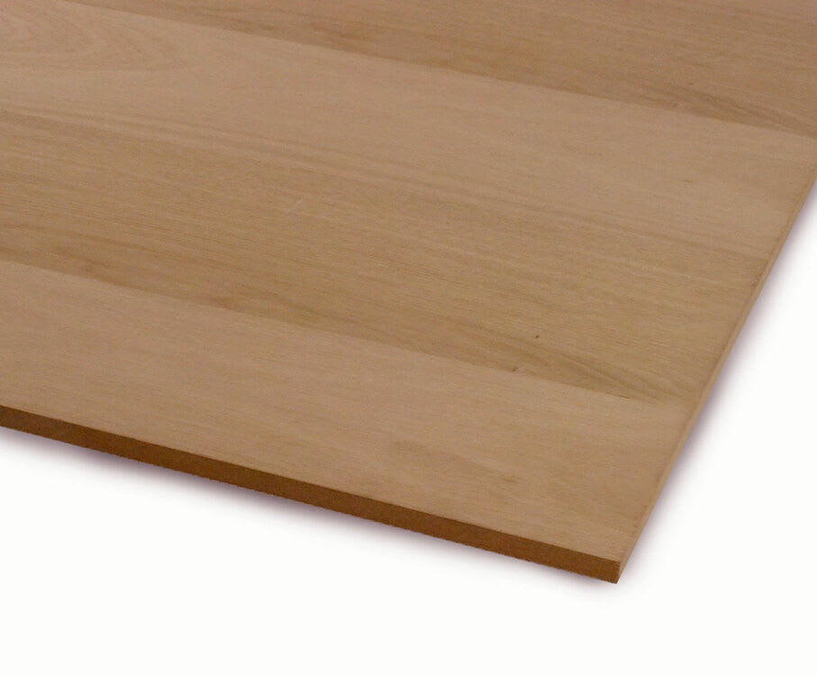 Product image for 6mm Oak Veneered MDF Board Crown Cut A/B Grade 2440mm x 1220mm (8' x 4')