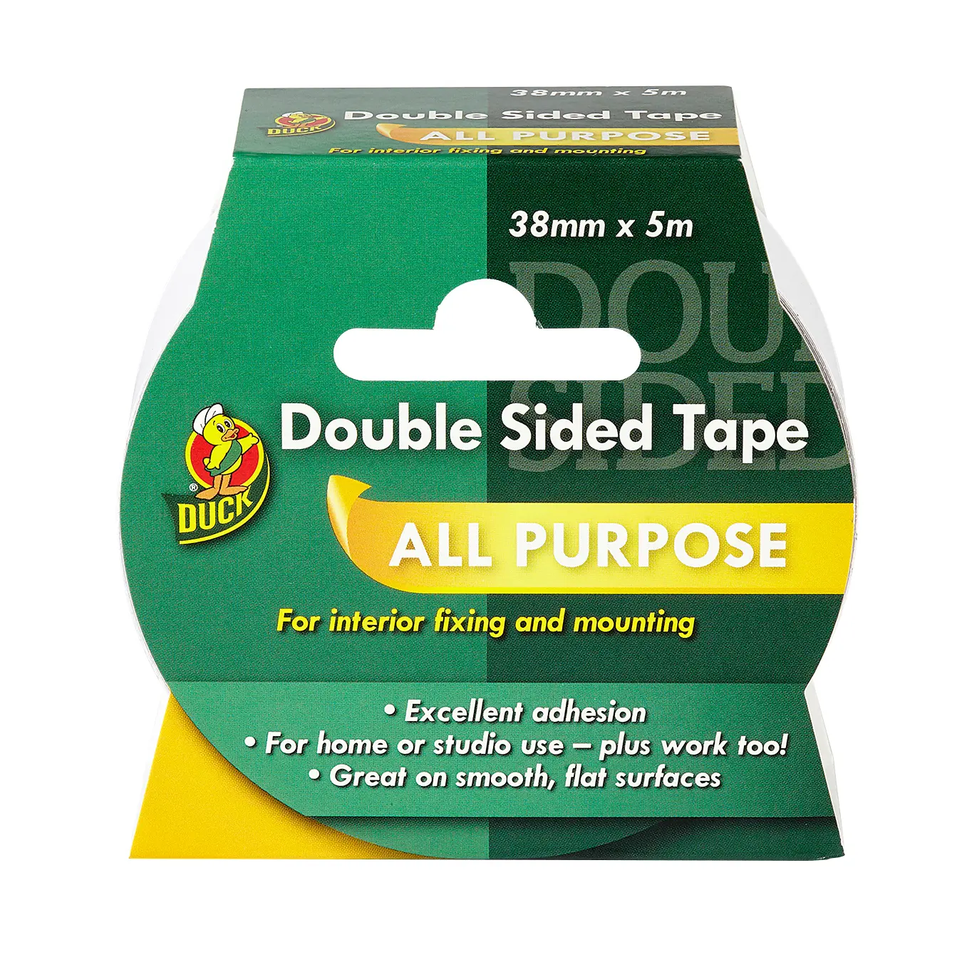 Product image for Duck Tape Double Sided Tape 50mm X 25m White