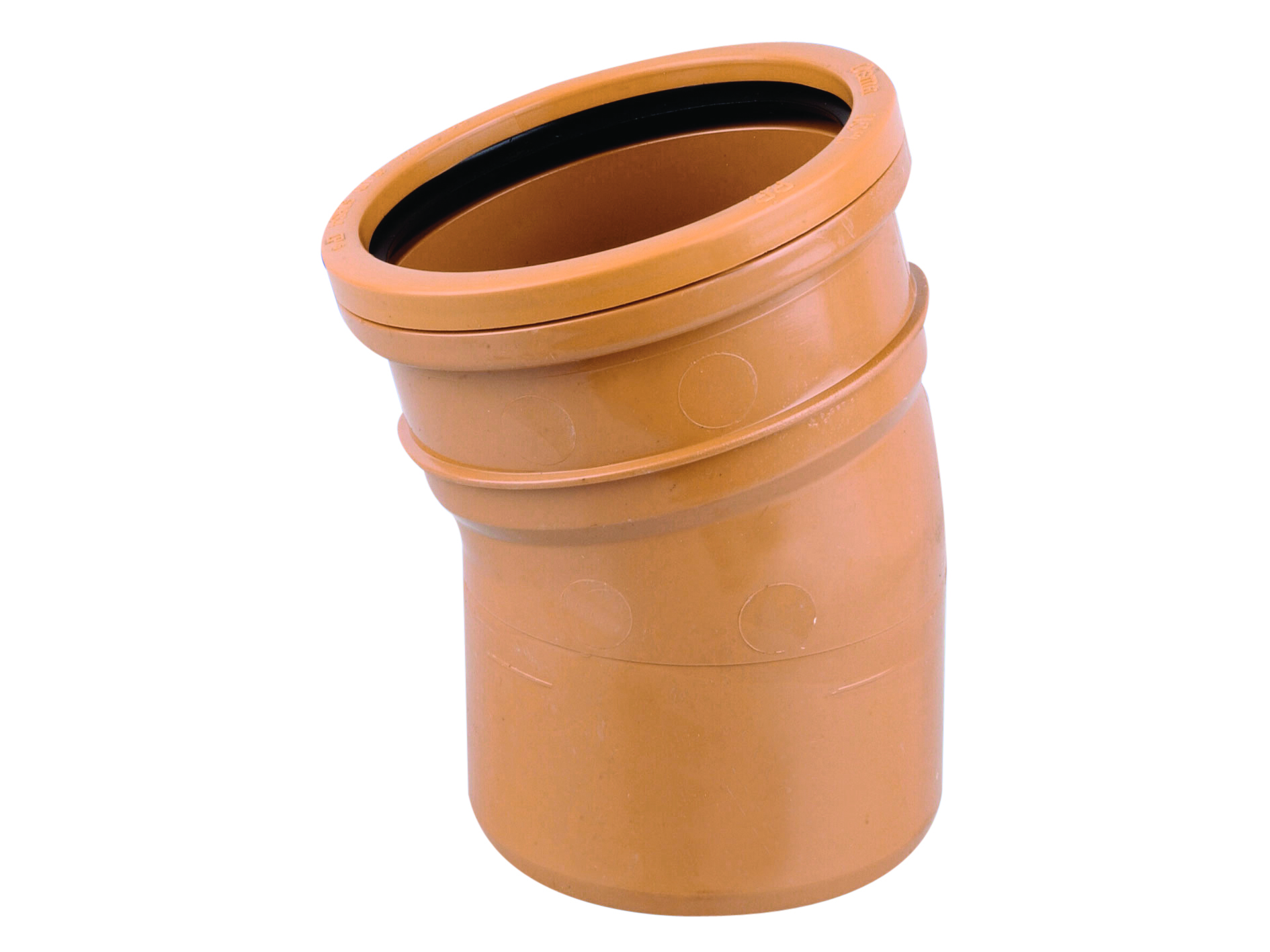 Product image for Osmadrain Single Socket Short Radius Bend 15° 160mm 6D167