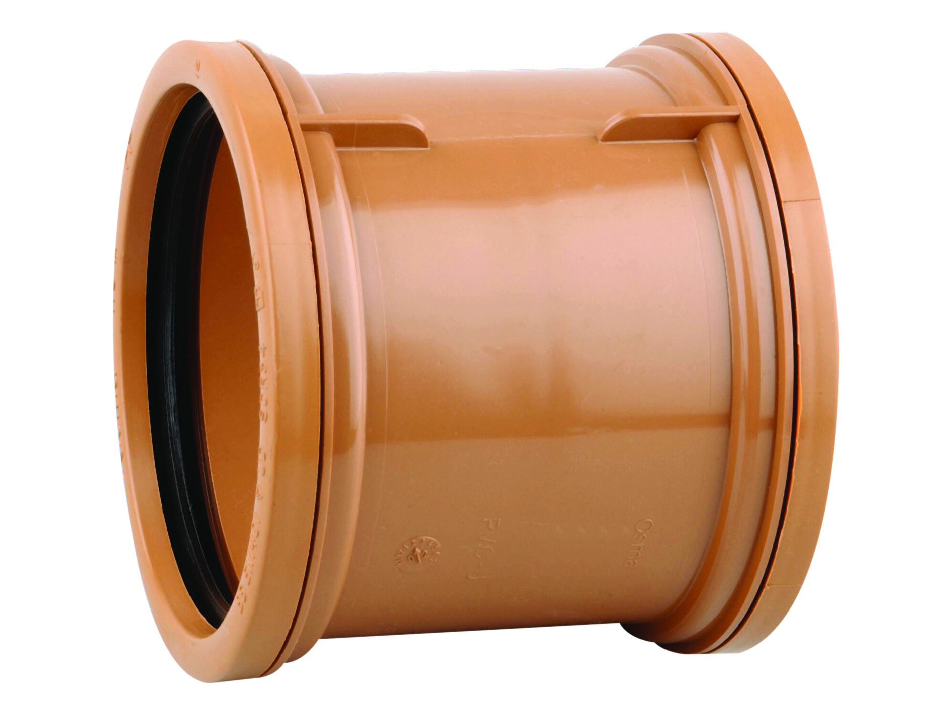 Product image for Osmadrain Double Socket Pipe Coupler 160mm 6D205