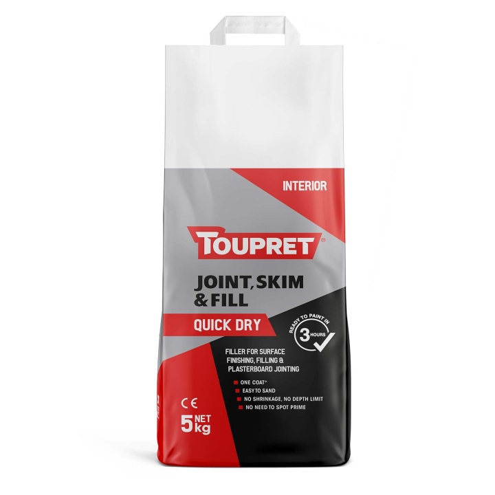 Product image for Toupret Joint, Skim & Fill Quick Dry Filler 5kg