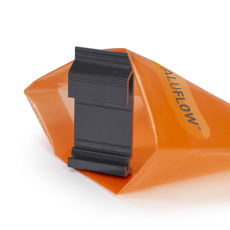 Product image for Aluflow Rock N Lock Grey Half round Gutter Bracket