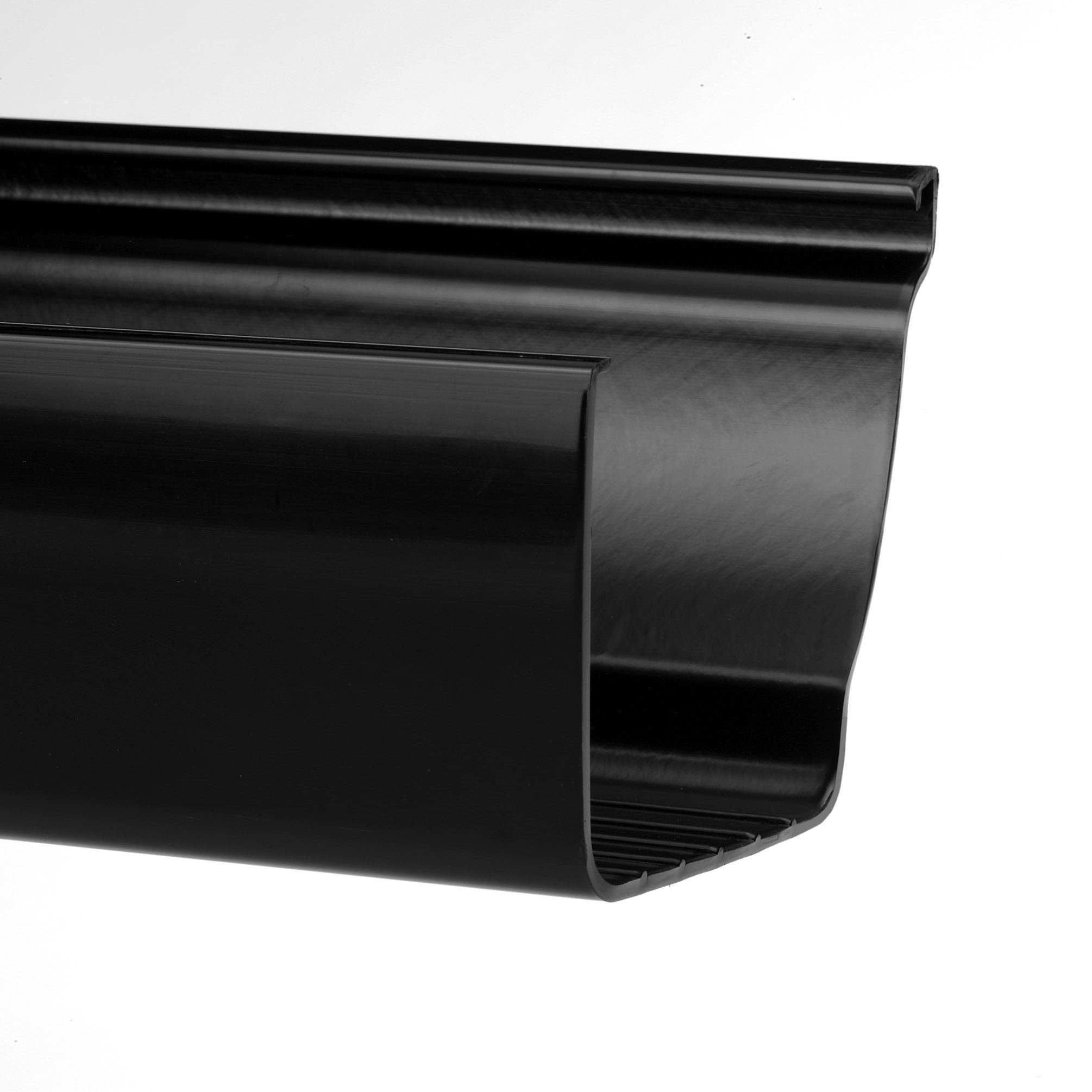 Product image for Wavin Osma Stormline Gutter 111mm Black 4m 8T874B
