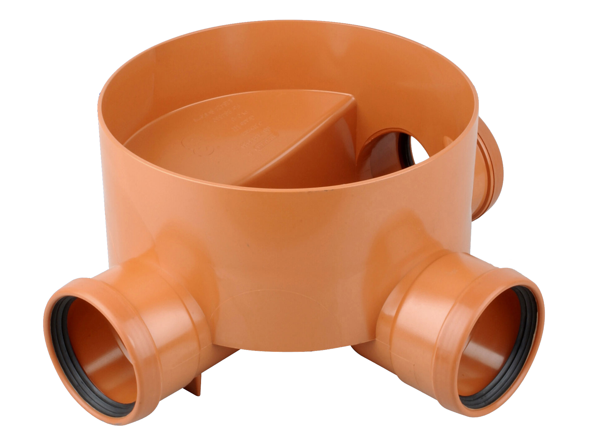 Image of Osma 315mm Multi-base Inspection Chamber Base Inc. 90° Left-hand Branch 110mm 4D911