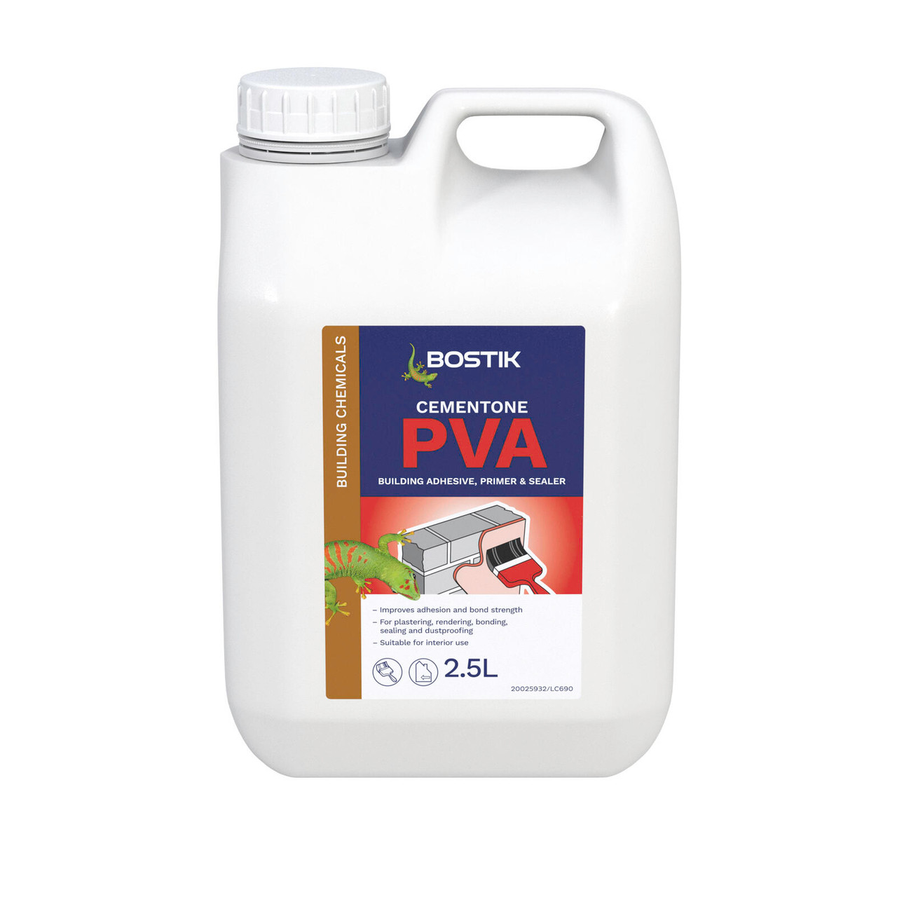 Product image for Bostik Cementone Rendabond PVA Adhesive & Sealer 5 Litre (30812497)