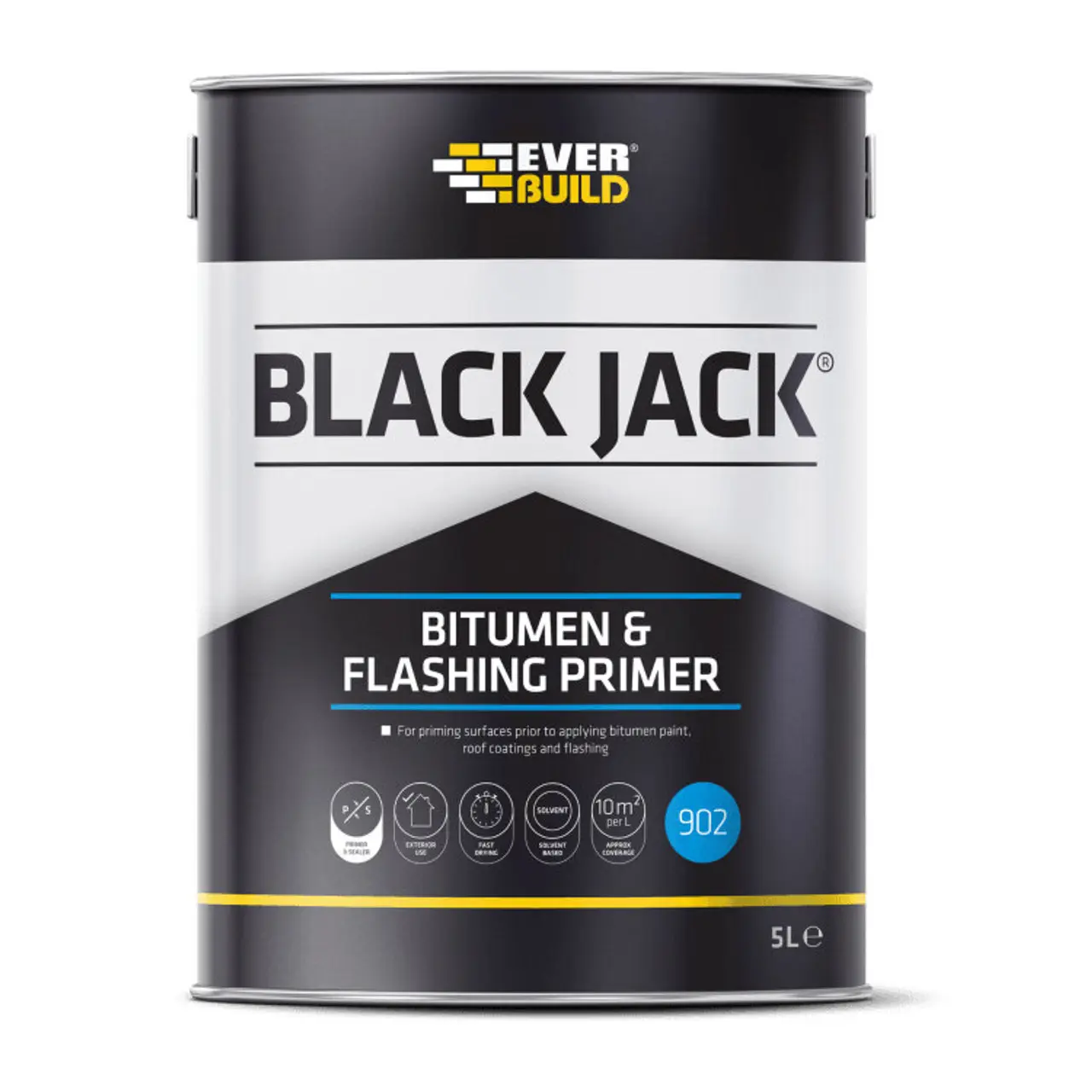 Image of Everbuild Bitumen & Flashing Primer 5 Litre