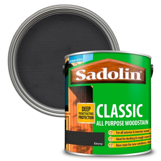 Product image for Sadolin Classic Wood Protection Ebony 2.5L