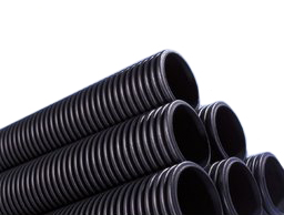 Product image for Wavin Twinwall 150mm Plain Ended Pipe - Unperforated 6m 6TW076