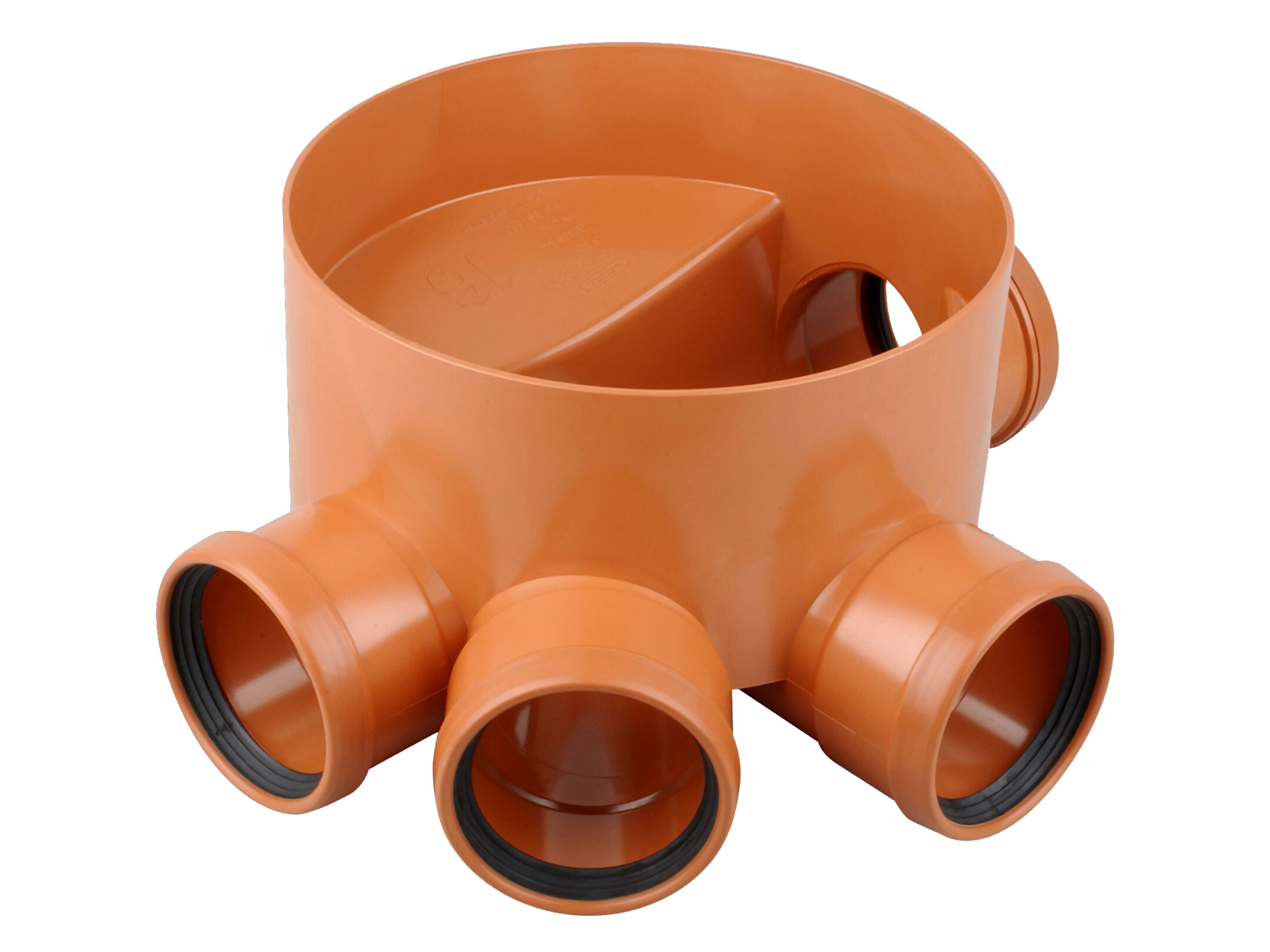 Product image for Osma 315mm Multi-base Inspection Chamber Base Inc. 45°and 90° Left-hand Branches 110mm 4D933
