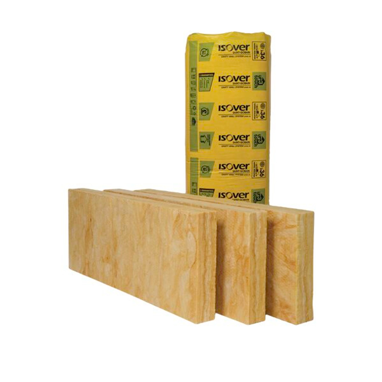 Product image for ISOVER Cavity Wall Slab 36 3.28m2 1200 x 455 x 150mm