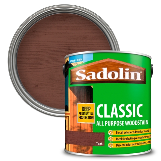 Product image for Sadolin Classic Wood Protection Teak 2.5L