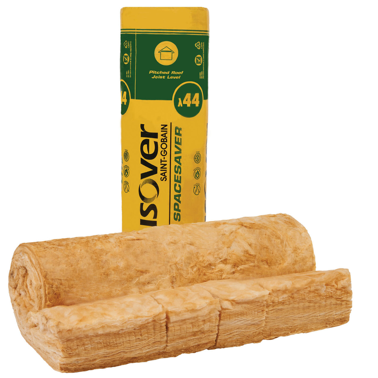 Product image for 170mm Isover Spacesaver Loft Roll Insulation Combi-Cut (8.15m²)