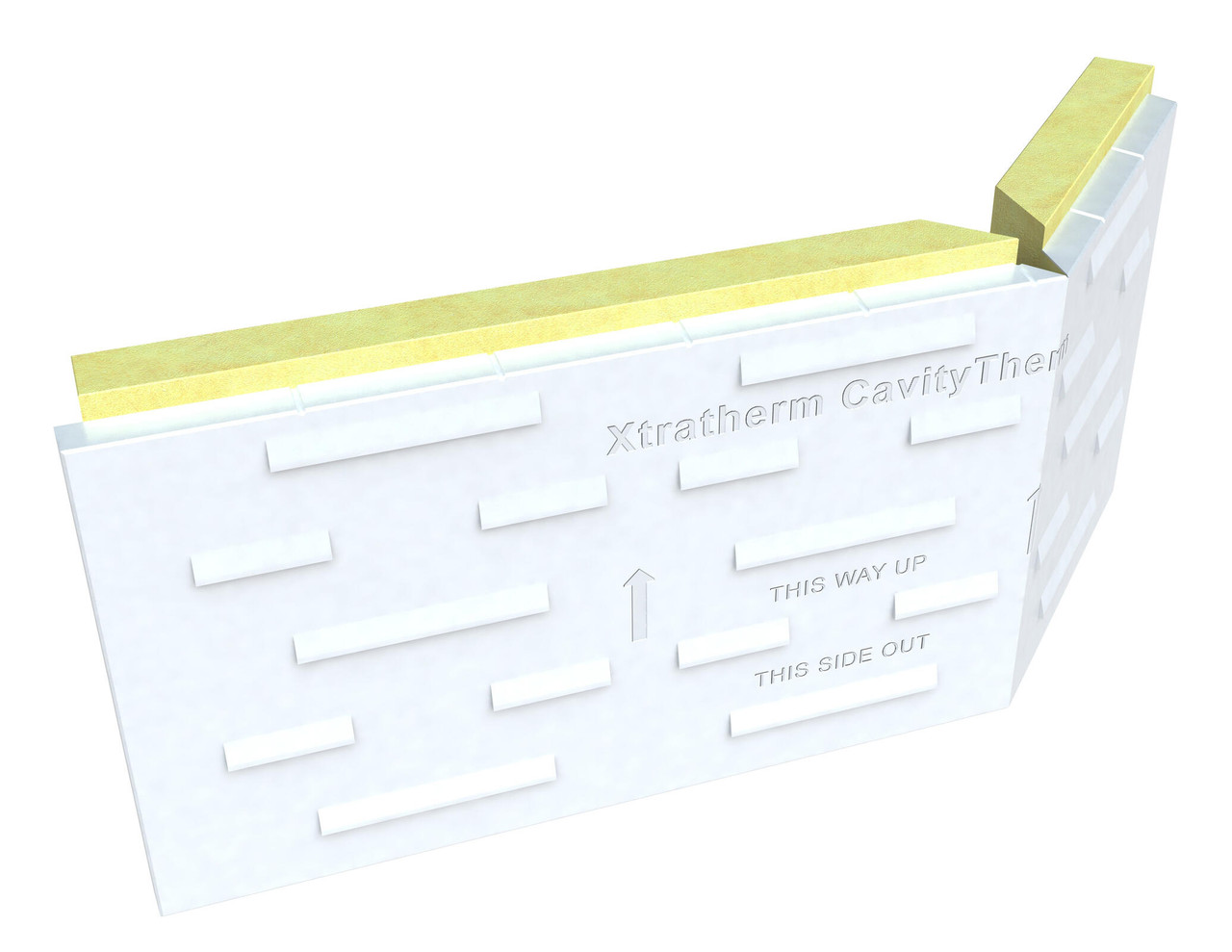 Product image for Unilin CavityTherm Full Fill Ext Corner Insulation PIR Board 1200 x 450 x 125mm
