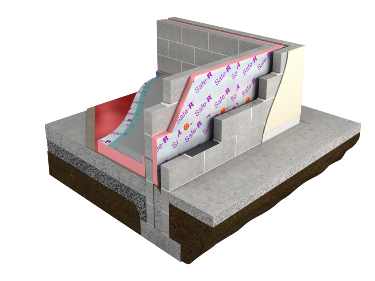 Image of Unilin Safe-R Cavity Wall Insulation PIR Board 1200 x 450 x 50mm