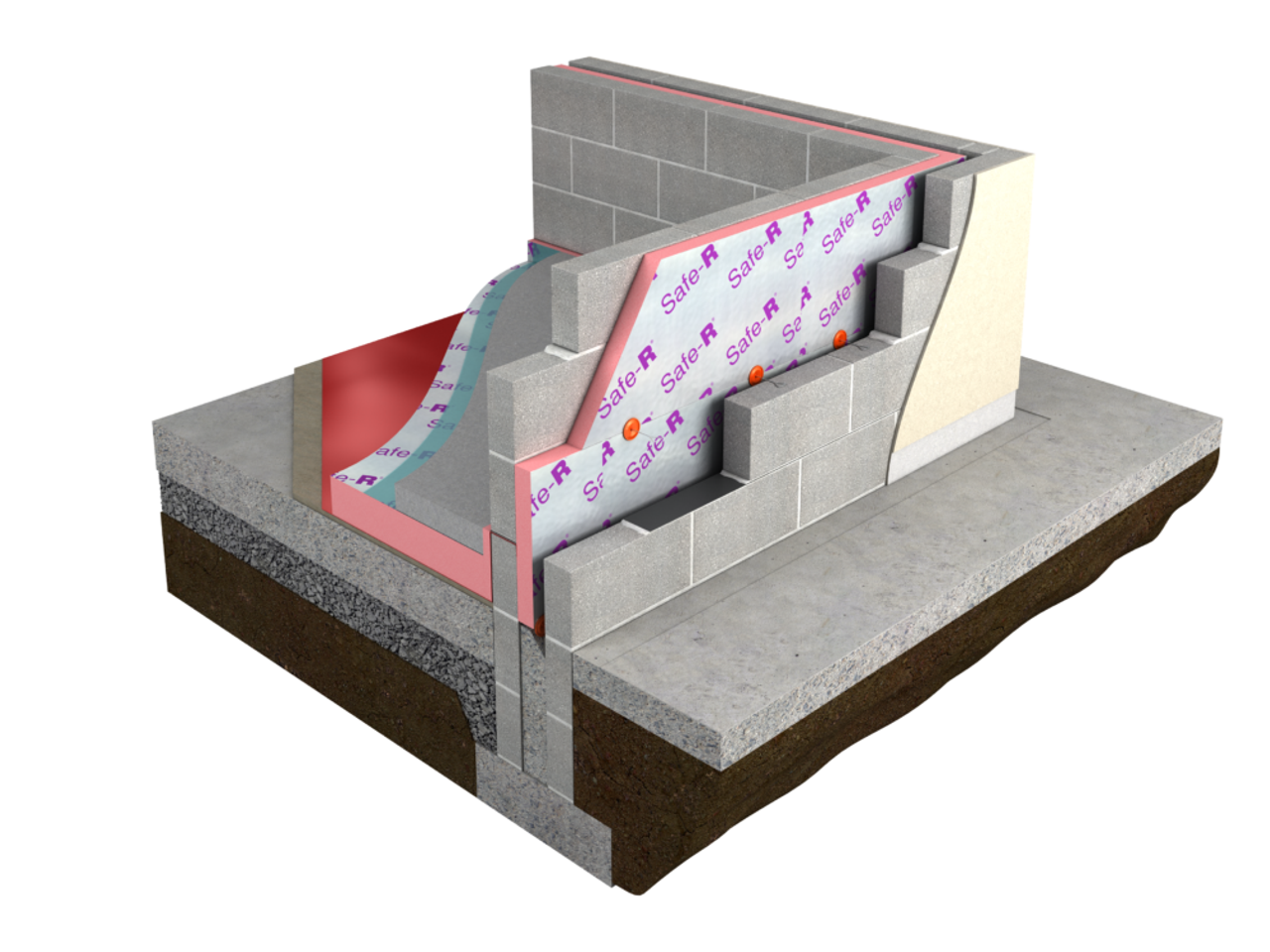 Image of Unilin Safe-R Cavity Wall Insulation PIR Board 1200 x 450 x 75mm