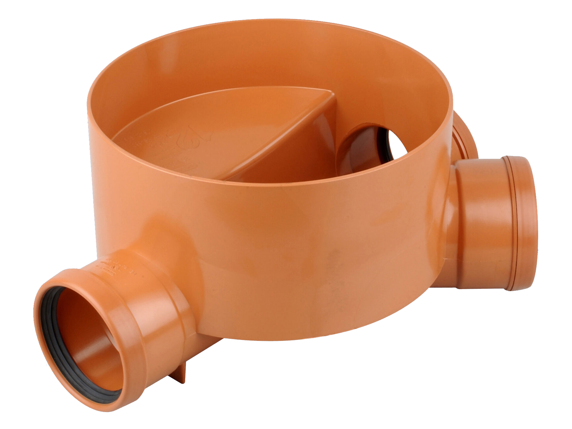 Product image for Osma 315mm Multi-base Inspection Chamber Base Inc. 45° Right-hand Branch 110mm 4D914