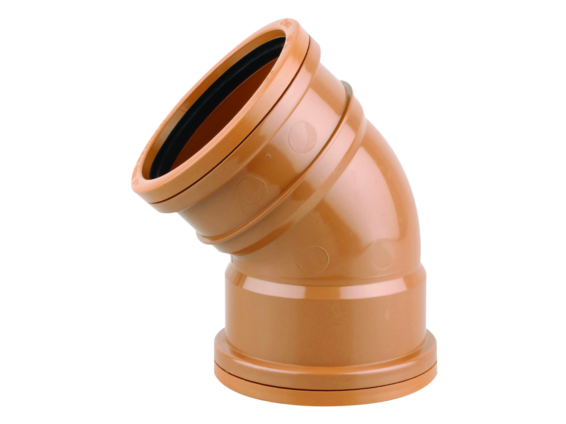 Image of Osmadrain Double Socket Short Radius Bend 45° 110mm 4D563