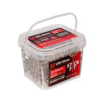 Product image for Ulti-Mate® Stick-Fit Woodscrews - 5.0 x 60mm Tub 500
