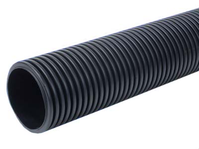 Product image for Wavin Twinwall 300mm Plain Ended Pipe - Unperforated 6m 12TW076