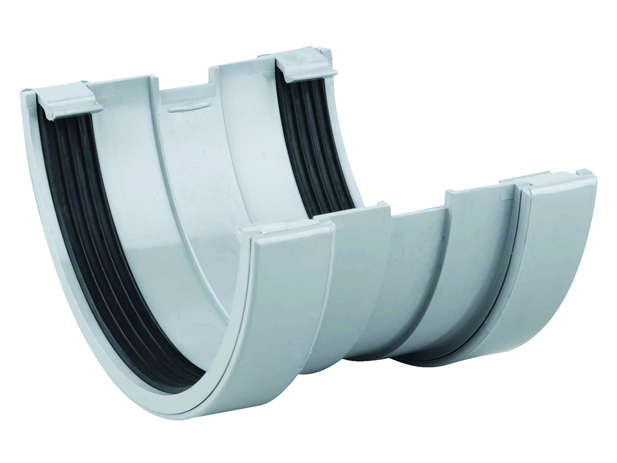 Product image for Osma Roofline 6T609 Gutter Union 150mm Grey