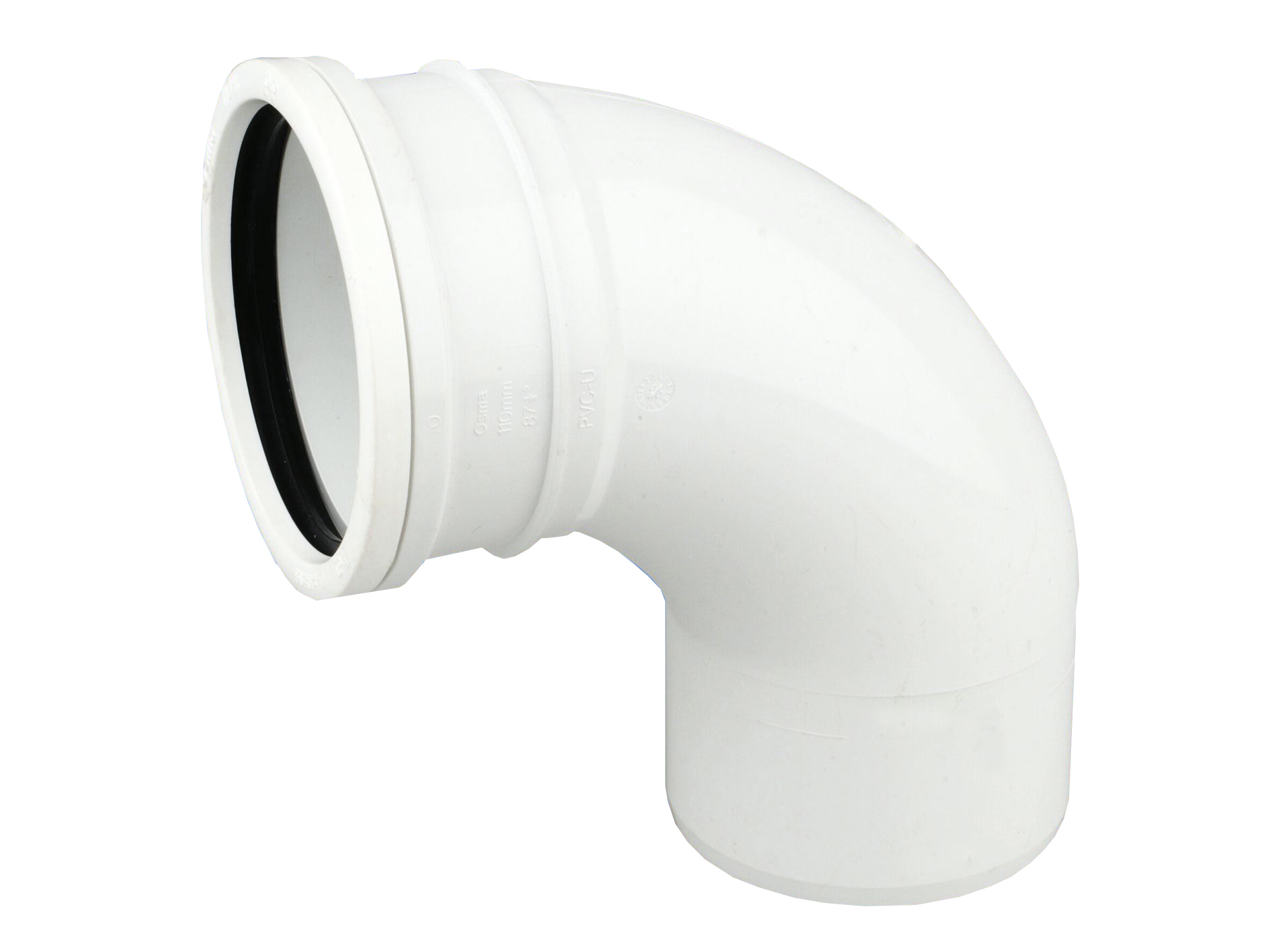Product image for Wavin Osmasoil S/S Bend 87.5° 110mm White