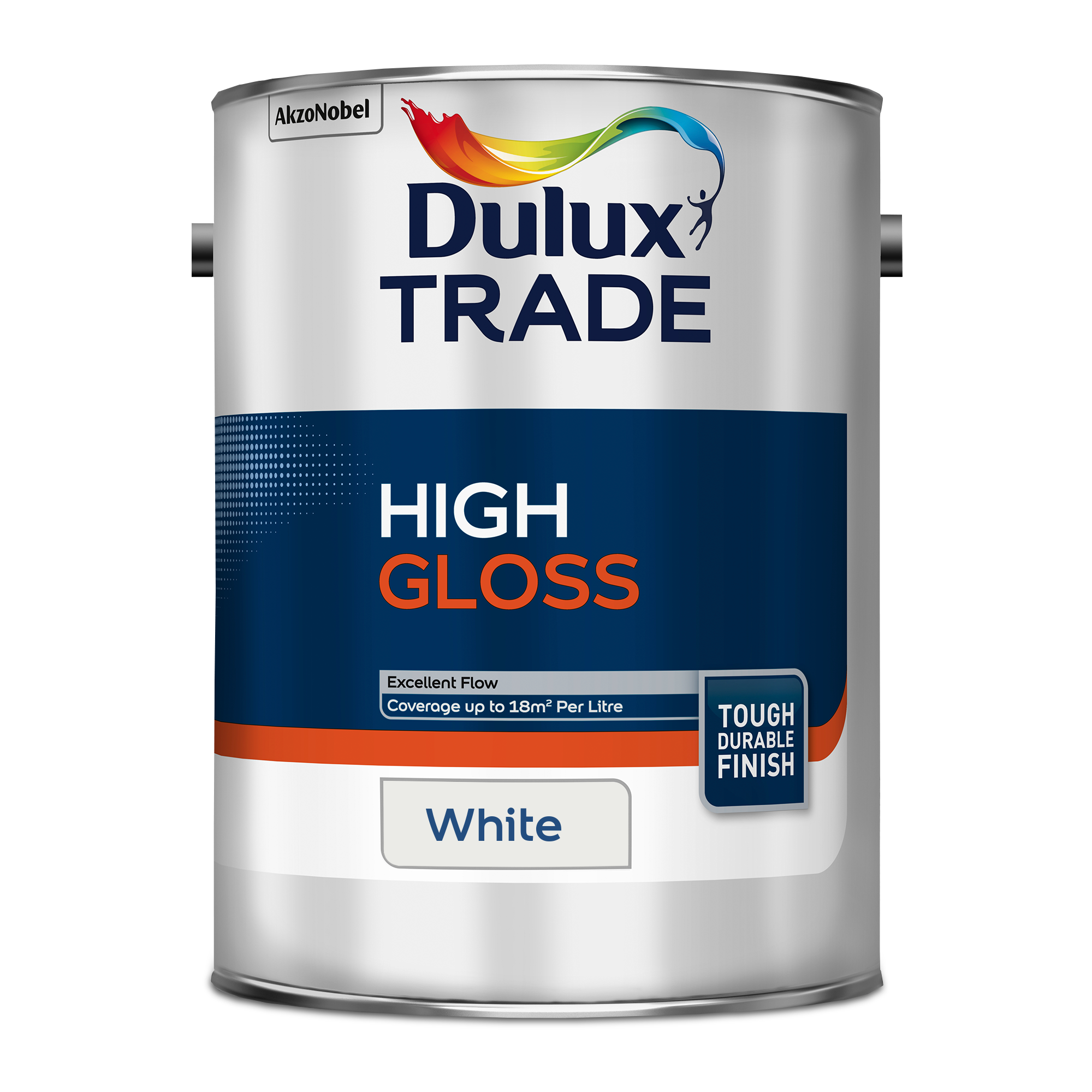 Image of Dulux Trade High Gloss Paint 5L White
