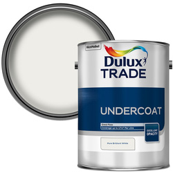 Product image for Dulux Trade Undercoat Paint 5L Brilliant White