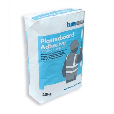 Product image for Knauf, Plasterboard Adhesive, Smooth Finish, Quick Drying, 25kg Bag