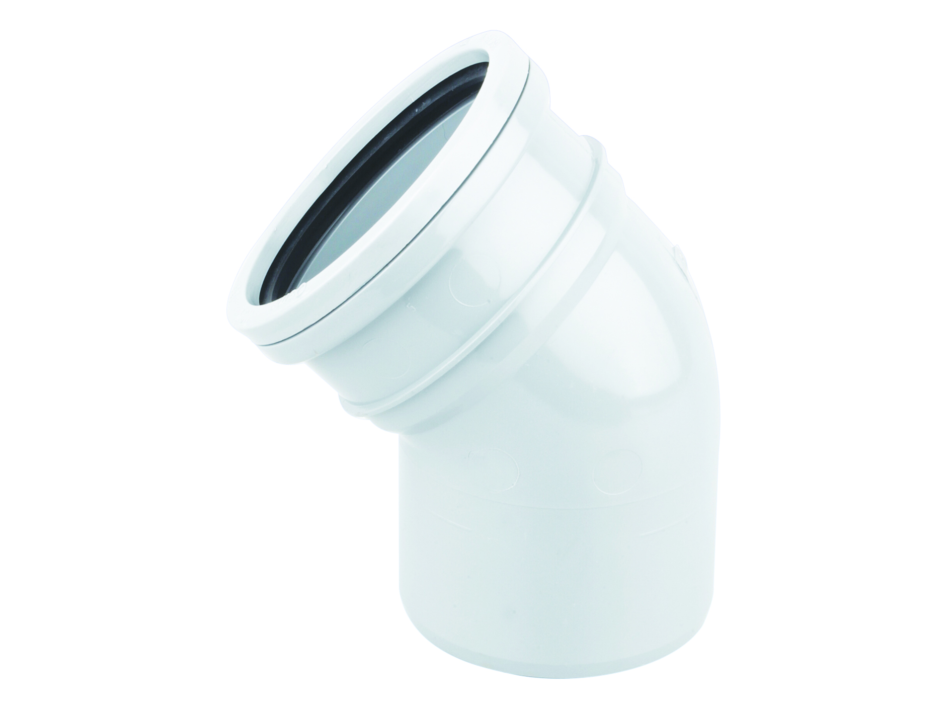 Product image for Wavin Osmasoil S/S Bend 45° 110mm White