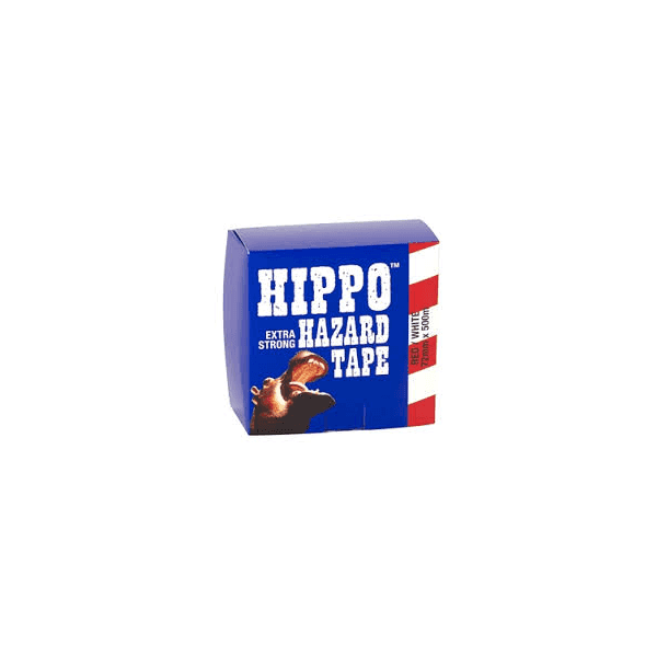 Image of Tembe Hippo 72mm Hazard Tape Red/white 500m