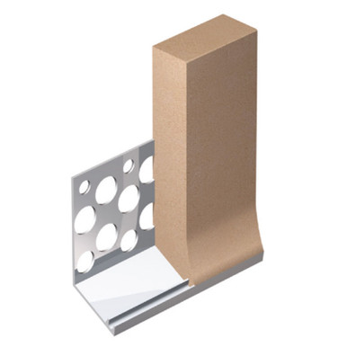 Product image for Plastic Bellcast Render Bead, 20 mm, 3000 mm Long, White