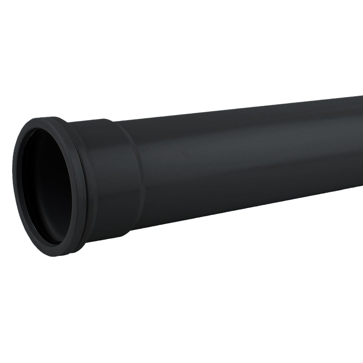 Product image for Wavin Osmasoil S/S Pipe 82mm Black 3m