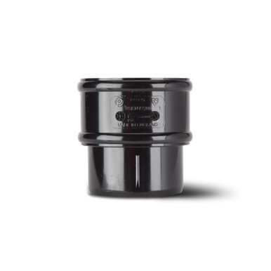 Product image for Polypipe Round Pipe 68mm Black Pipe Connectors