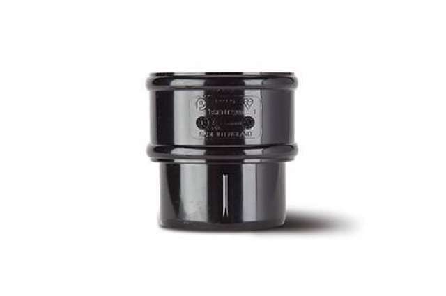 Product image for Polypipe Round Pipe 68mm Black Pipe Connectors