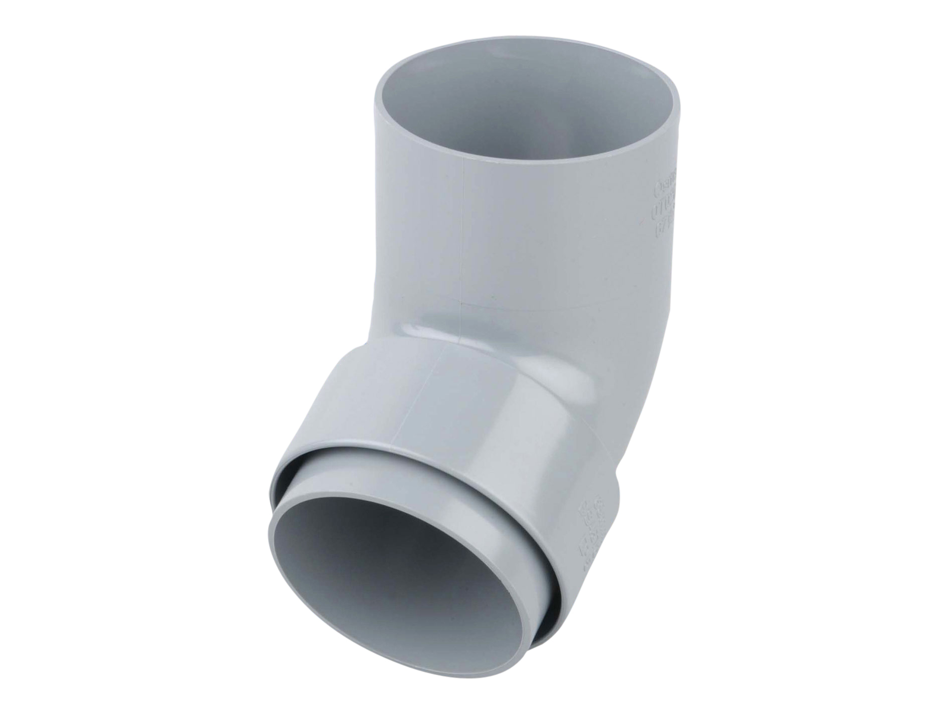 Product image for Wavin Osma Roundline Offset Bend Spigot 68mm Grey 0T026G