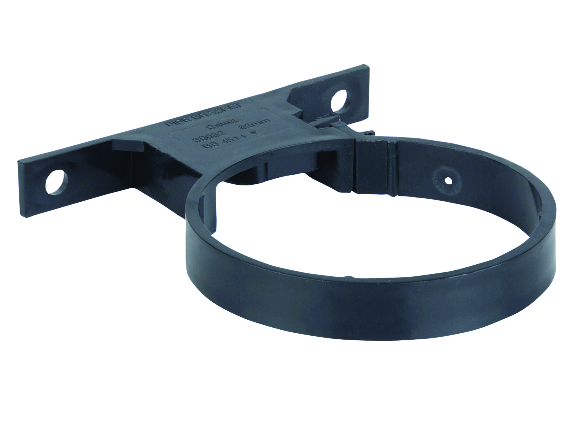 Product image for Osmasoil 3S082B 82mm Pipe Bracket Black