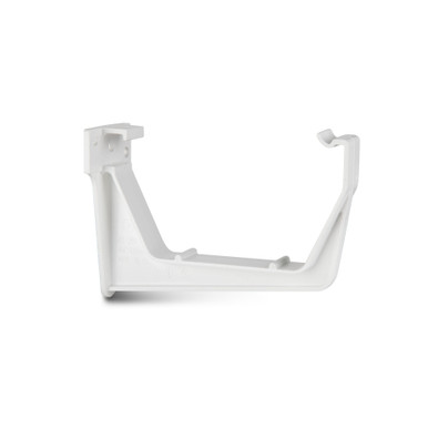 Product image for Polypipe Square 112mm White Gutter Fascia Bracket
