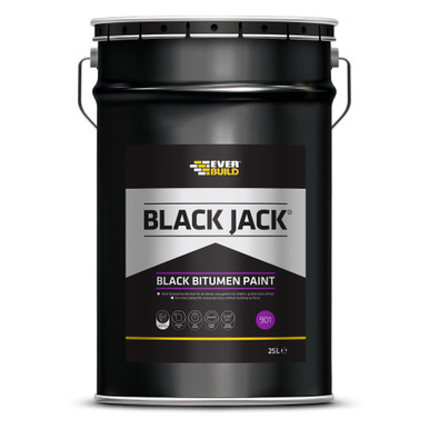 Product image for Everbuild 901 Black Bitumen Paint 25Ltr