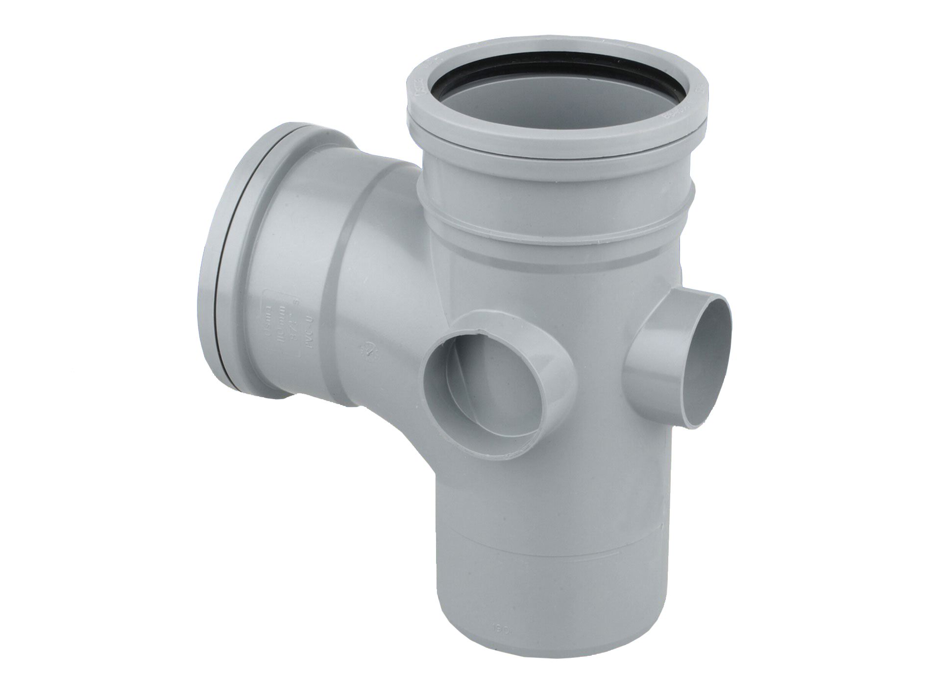 Product image for Wavin Osmasoil S/S Branch 90° 110mm Grey