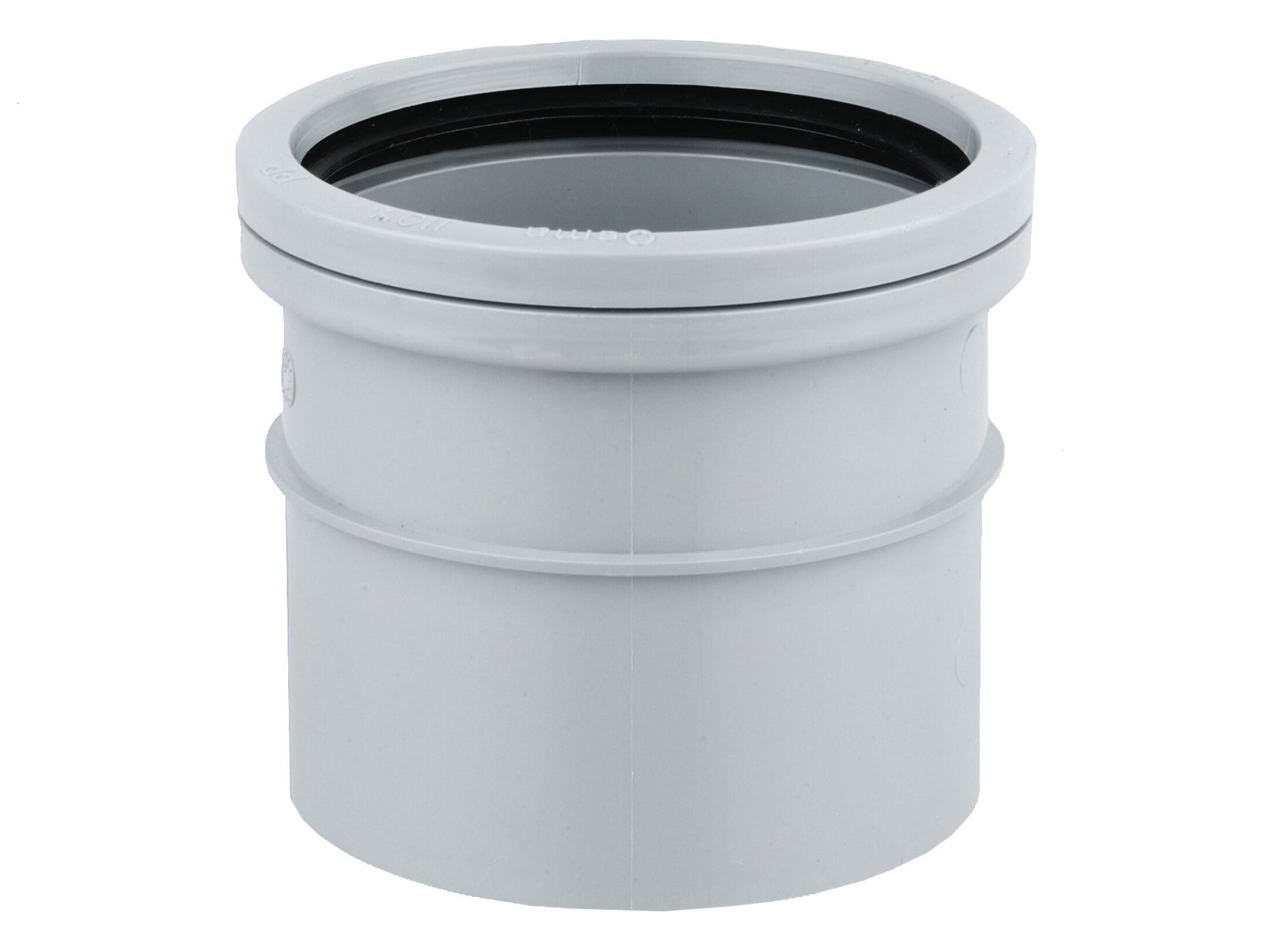 Product image for Wavin Osmasoil S/SW Single Socket Coupler 110mm Grey