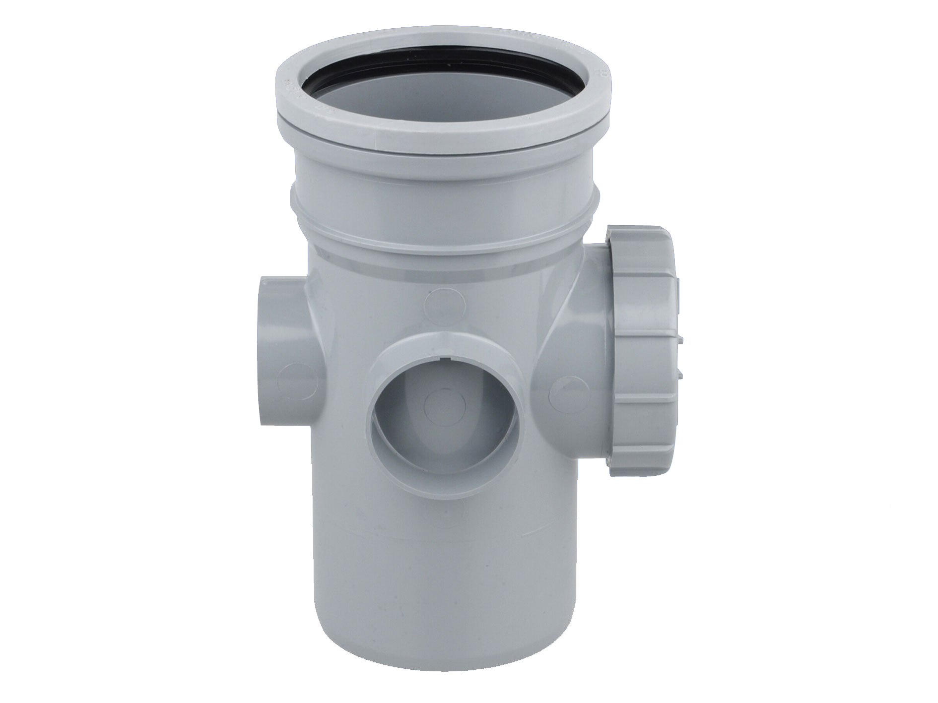 Product image for Wavin Osmasoil S/S Bossed Access Pipe 110mm Grey